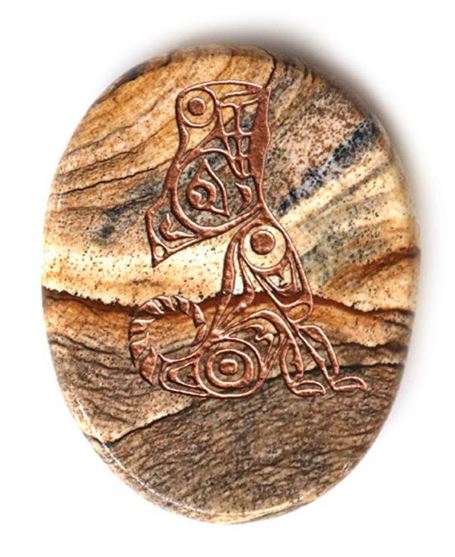 Spirit Stone - Picture Jasper Wolf