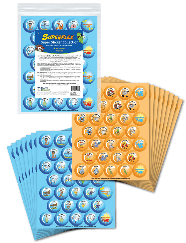 Superflex Super Sticker Collection: Thinkables & UnthinkaBots