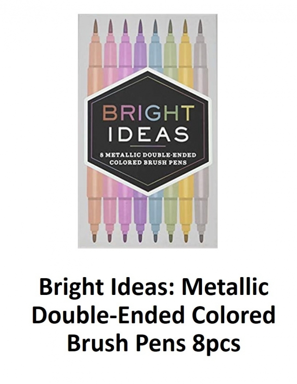 Bright Ideas Metallic Double-Ended Colored Brush Pens