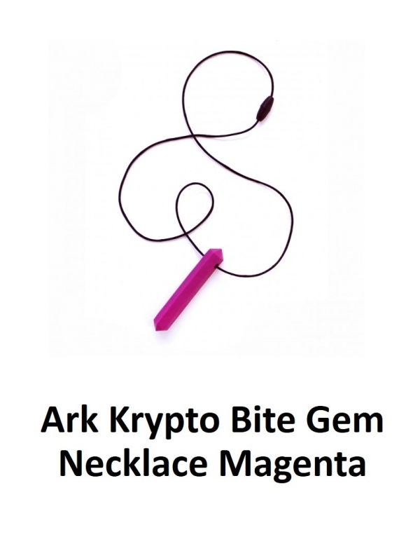 Krypto Bite Gem Necklace Magenta  (Ark )