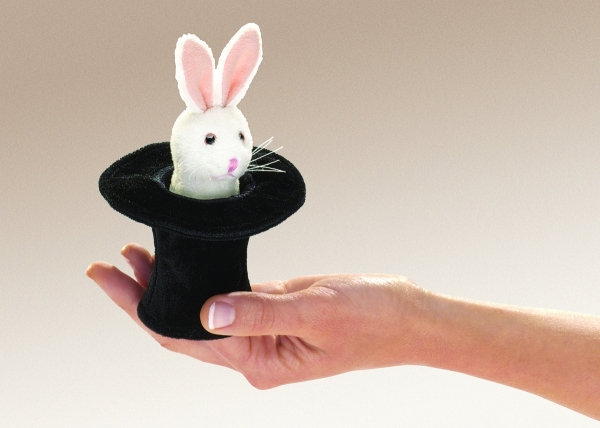 Mini Rabbit in Hat Puppet (While Quantities Last!)