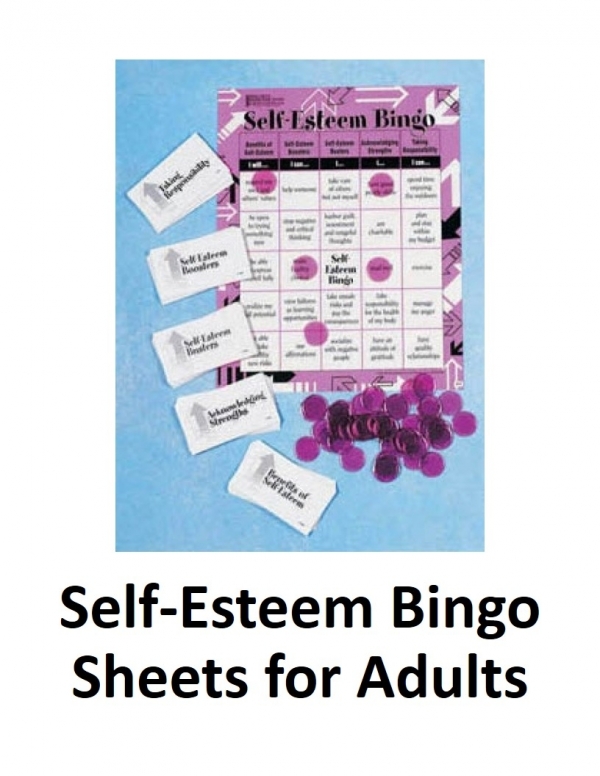 Self Esteem Bingo Adult Version